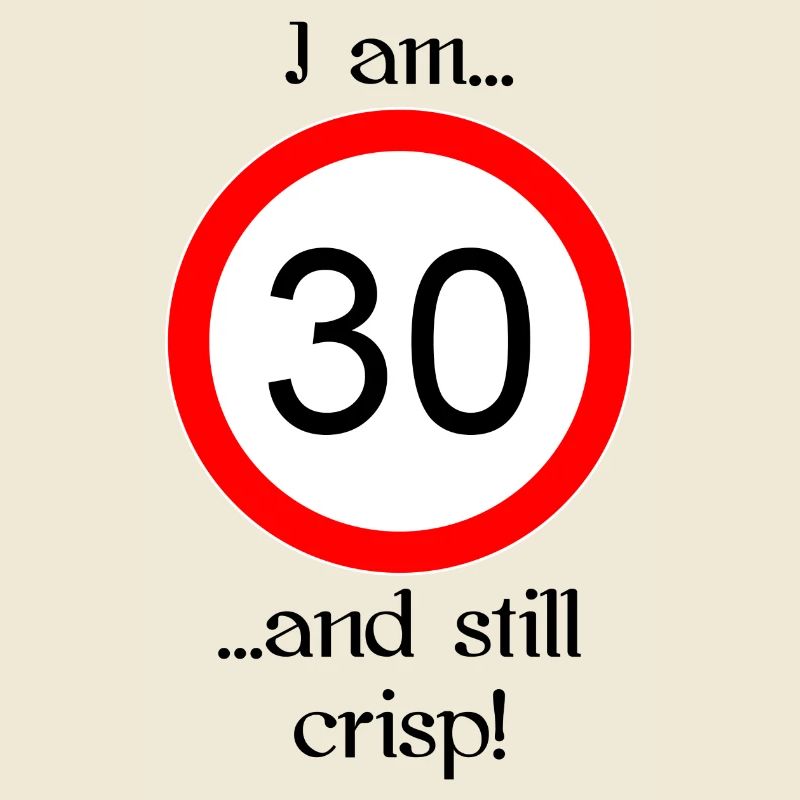 30 years and crisp script black