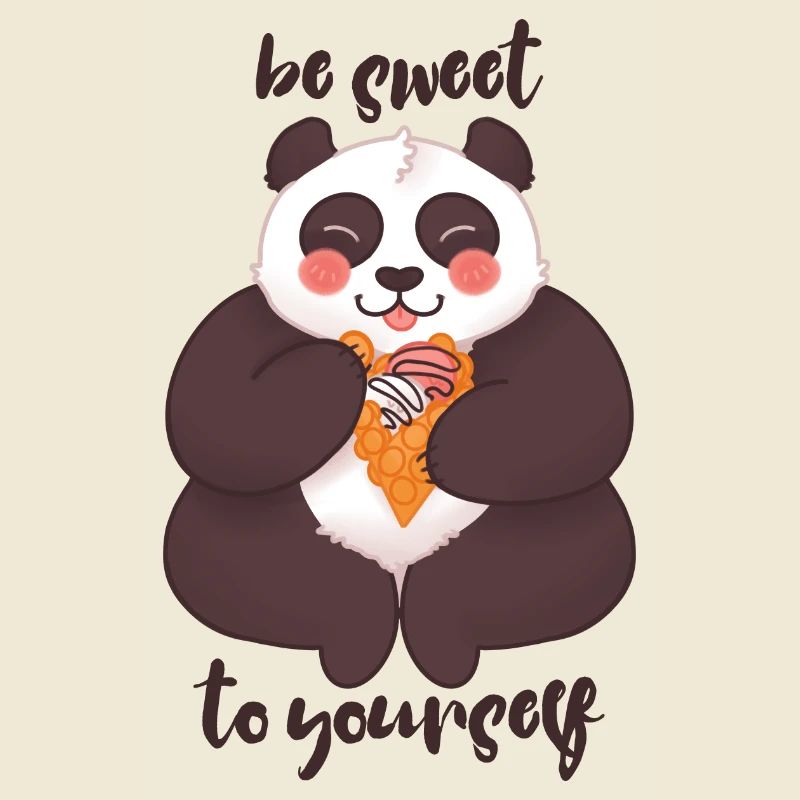 Soyez doux avec vous-même - Panda