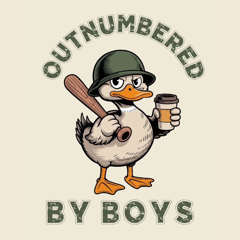 Outnumbered by Boys Duck