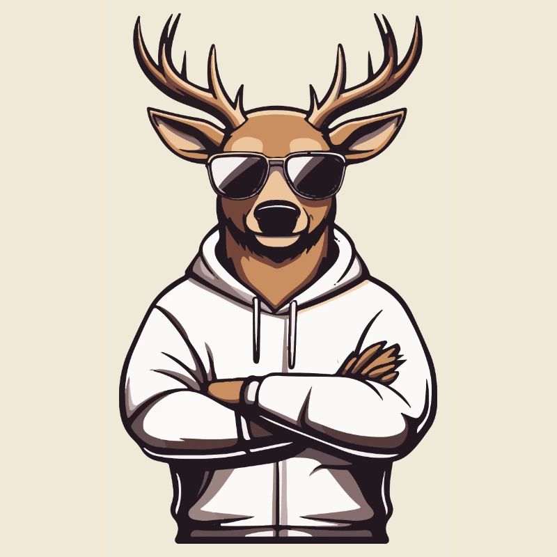Deer Sunglasses Comic