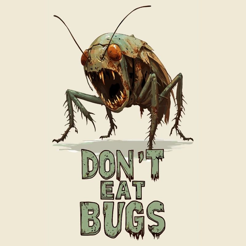 Dont Eat Bugs Zombie Grashopper