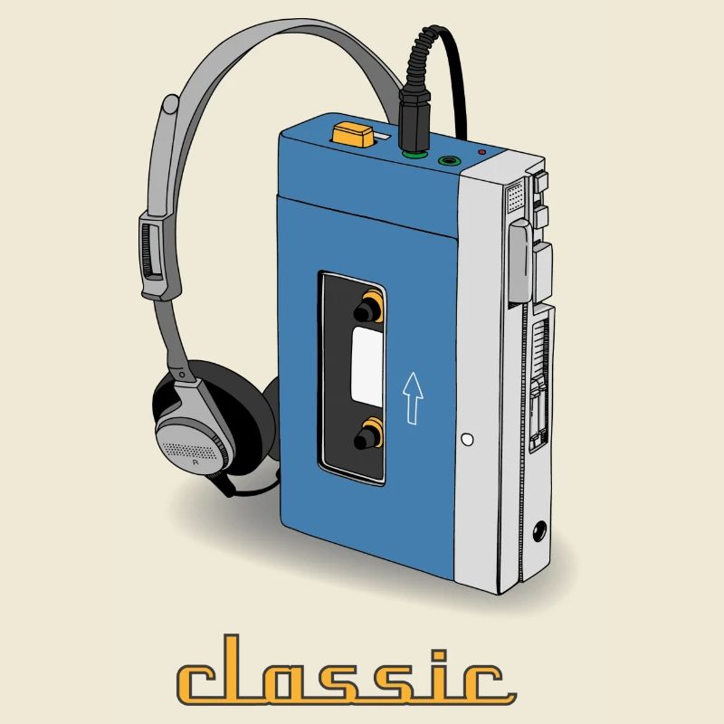 CLASSIC-WALKMAN retro design, blå