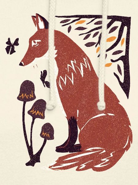 Herbstfuchs im Pilzwald