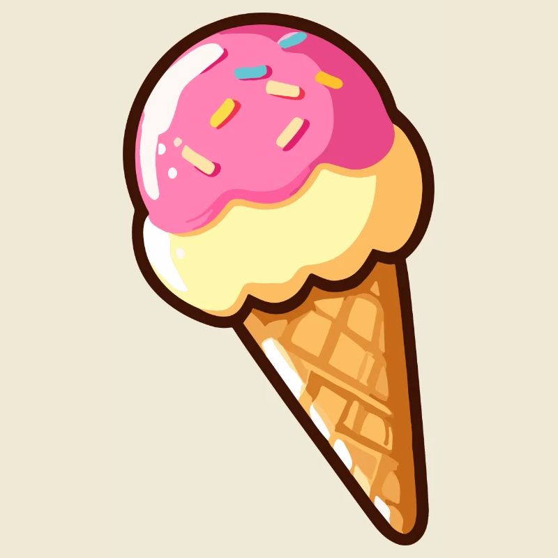 Erdbeer-Vanille-Eis