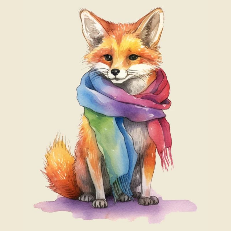 Fuchs mit LBTQ+ Schaal