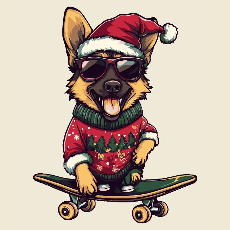 German Shepherd Christmas Funny