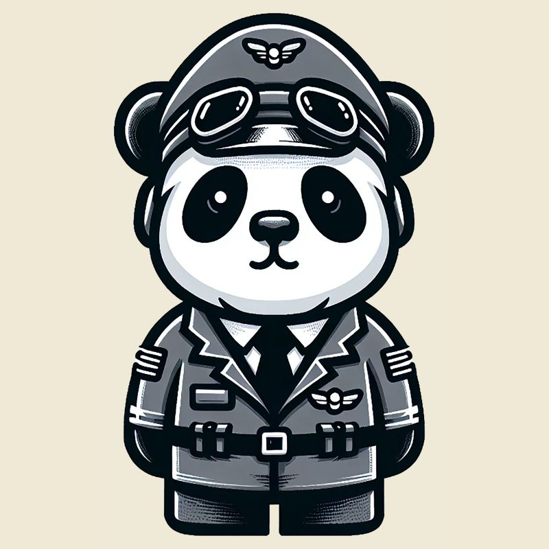 Cute Panda Pilot