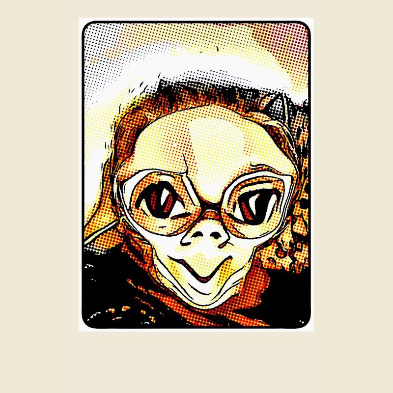 Knuffiger Alien (DDP 2:3, dot grid)