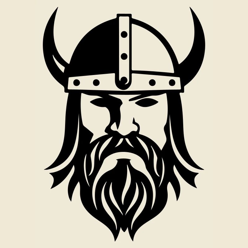 Wikinger Kopf Krieger Valhalla Odin