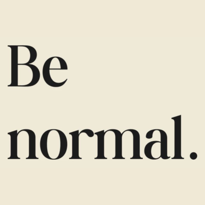 Sé normal