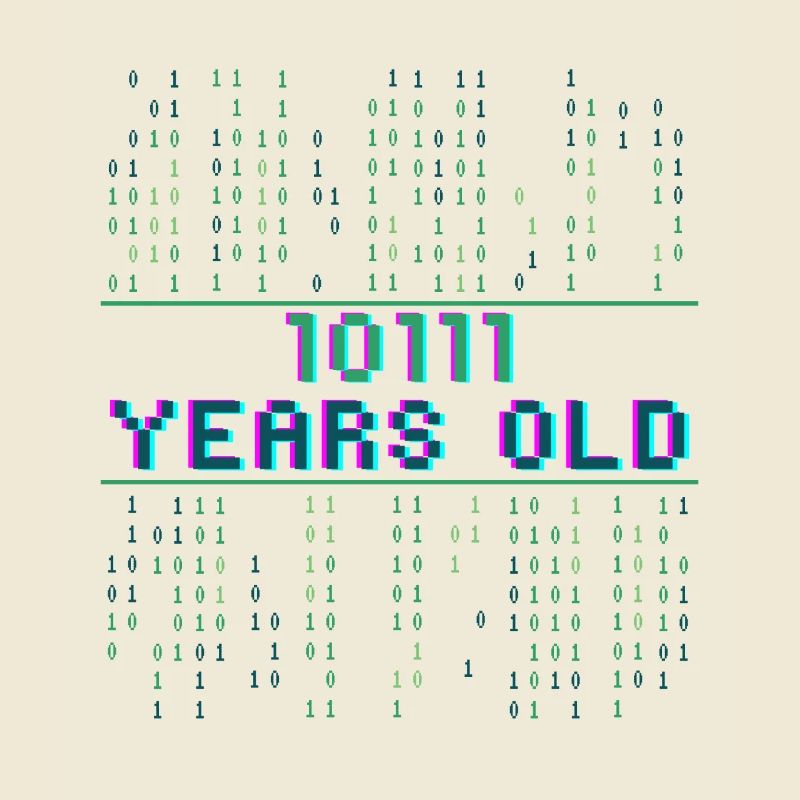 23. Geburtstag 23 Jahre alt Binärcode Coder