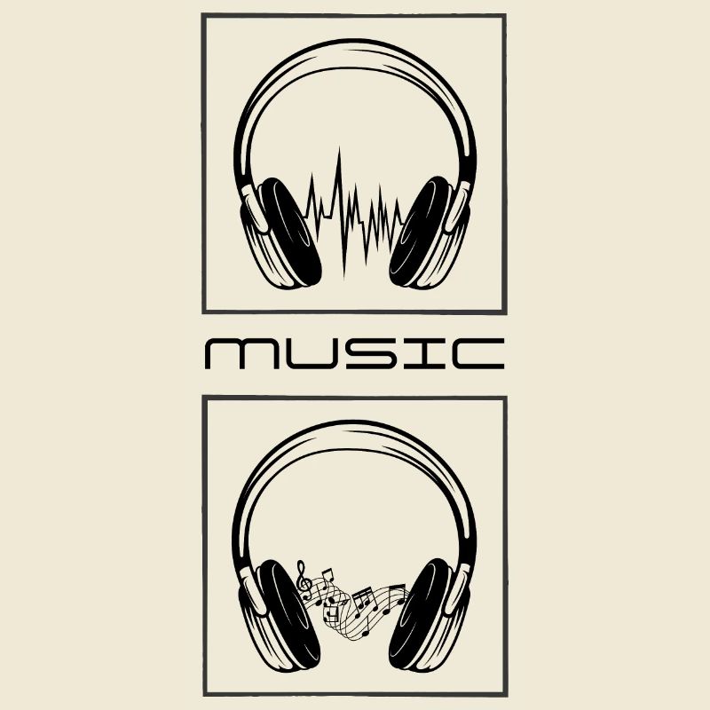 Kopfhörer. Musik.