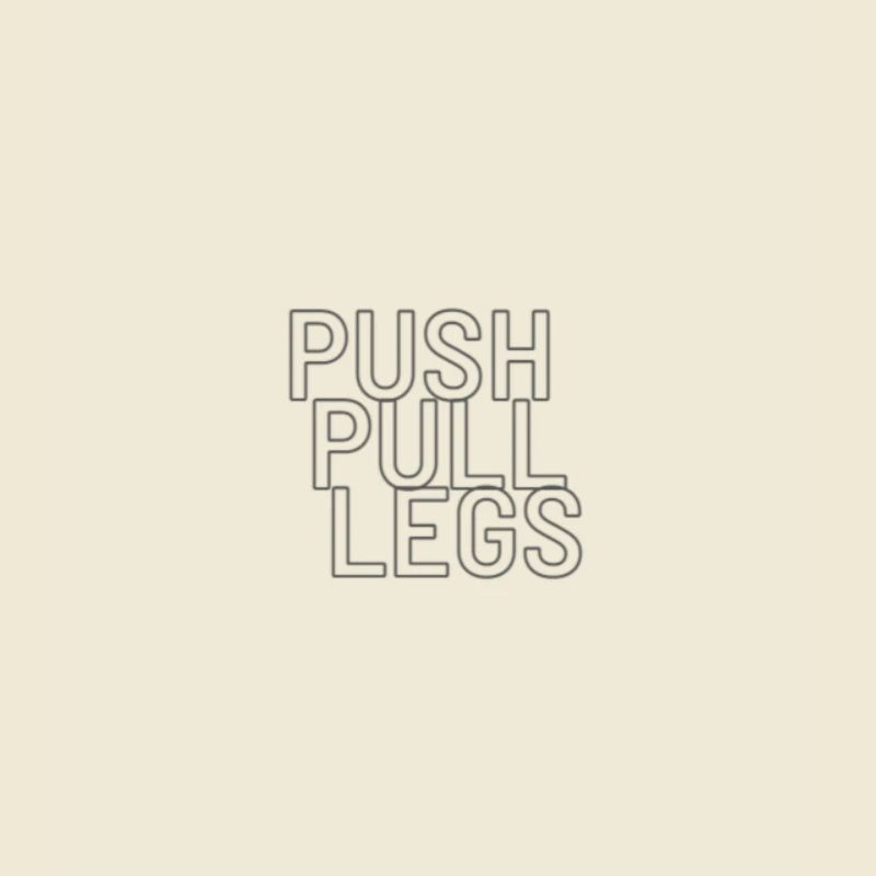Push Pull Legs Trainingssplit