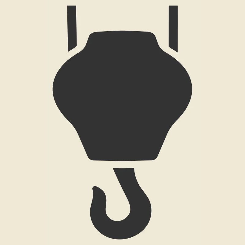 Industrial crane hook Lifting hook or hoist hook