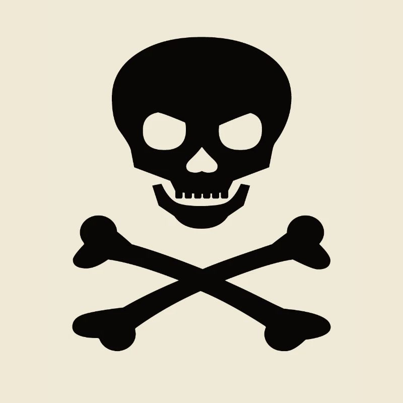 Crâne de drapeau pirate