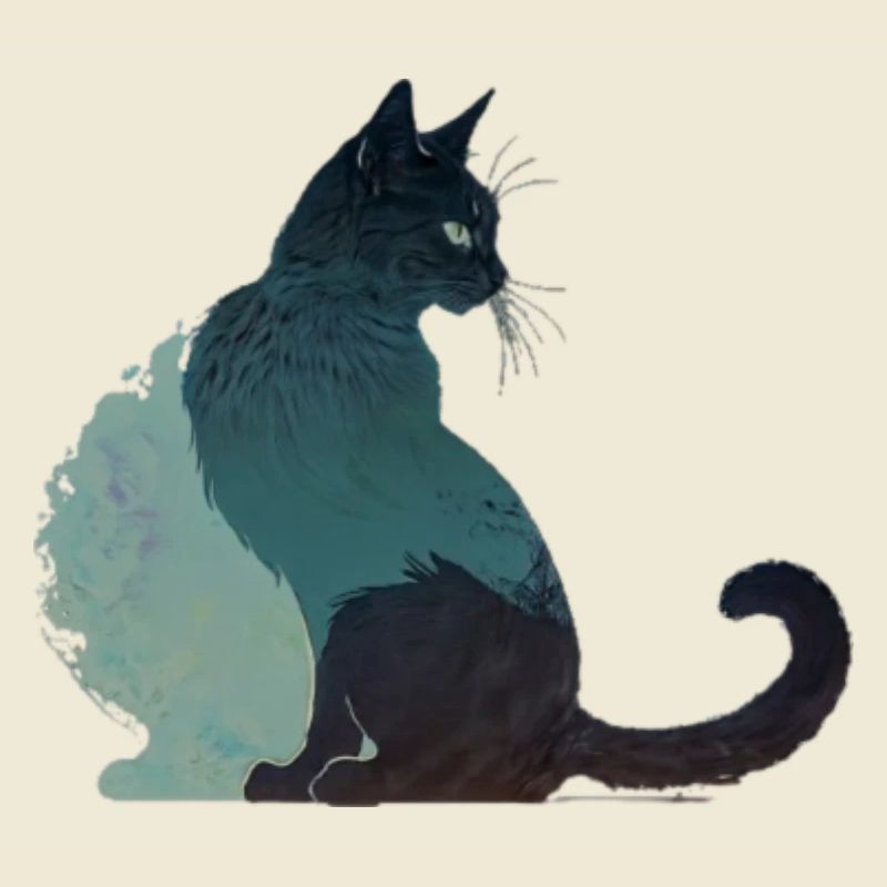 schwarze Katze