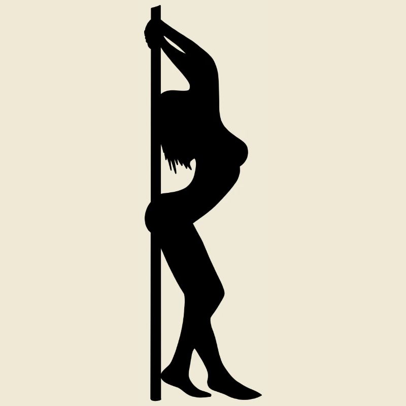 Pose de pole dance sur le poteau