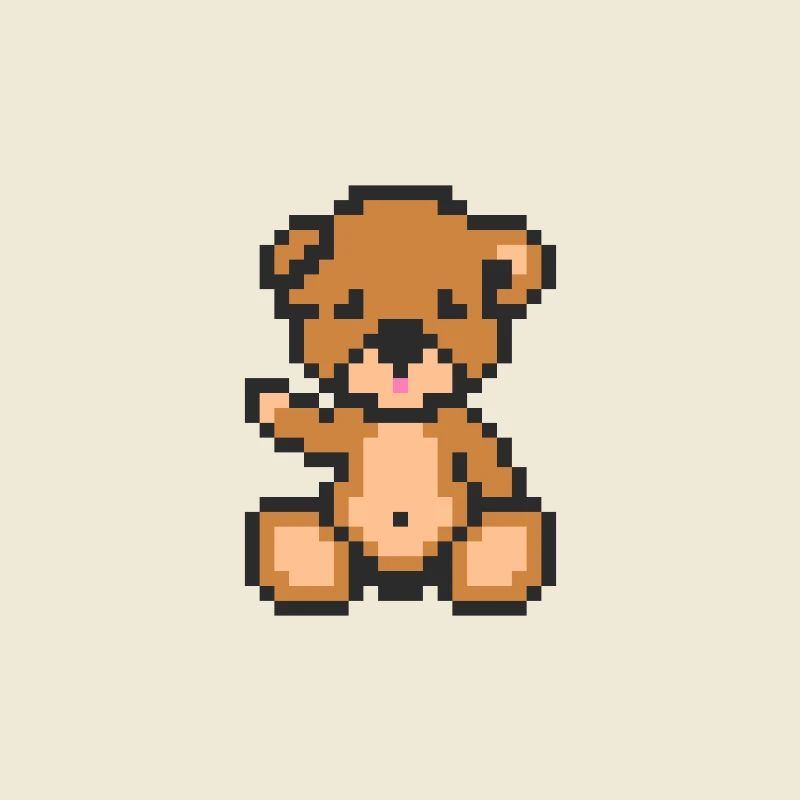 Pixel MiniTeddybär