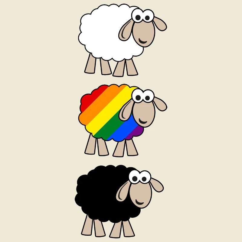 Regenbogen Schaf