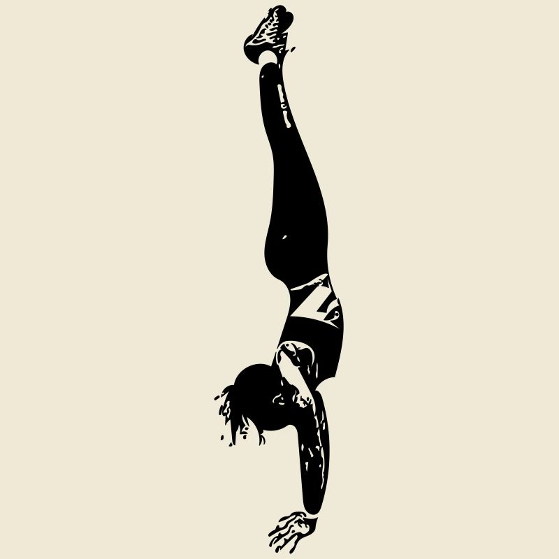Frau im Handstand / Geschenkidee