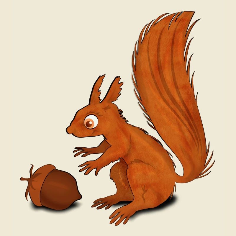 Squirrel with Nut