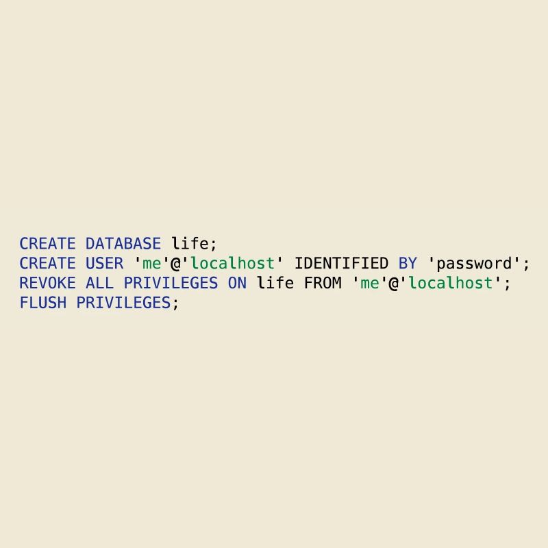 SQL PSEUDO - DATABASE LIFE WITHOUT PERMISSIONS