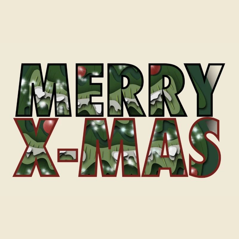 MERRY X-MAS, Weihnachten, Christmas