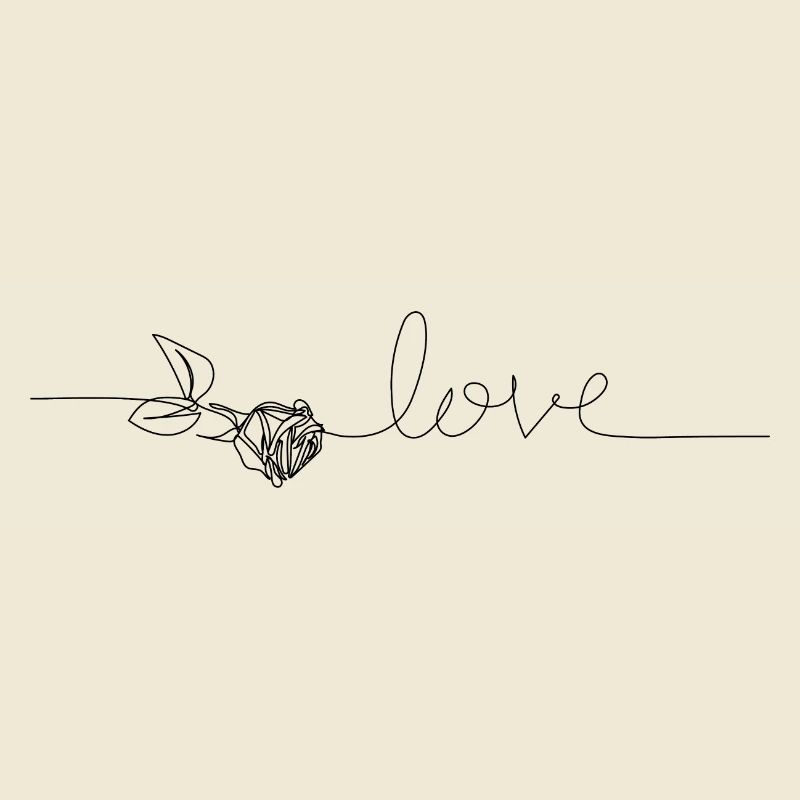 Amour - et fleur de rose