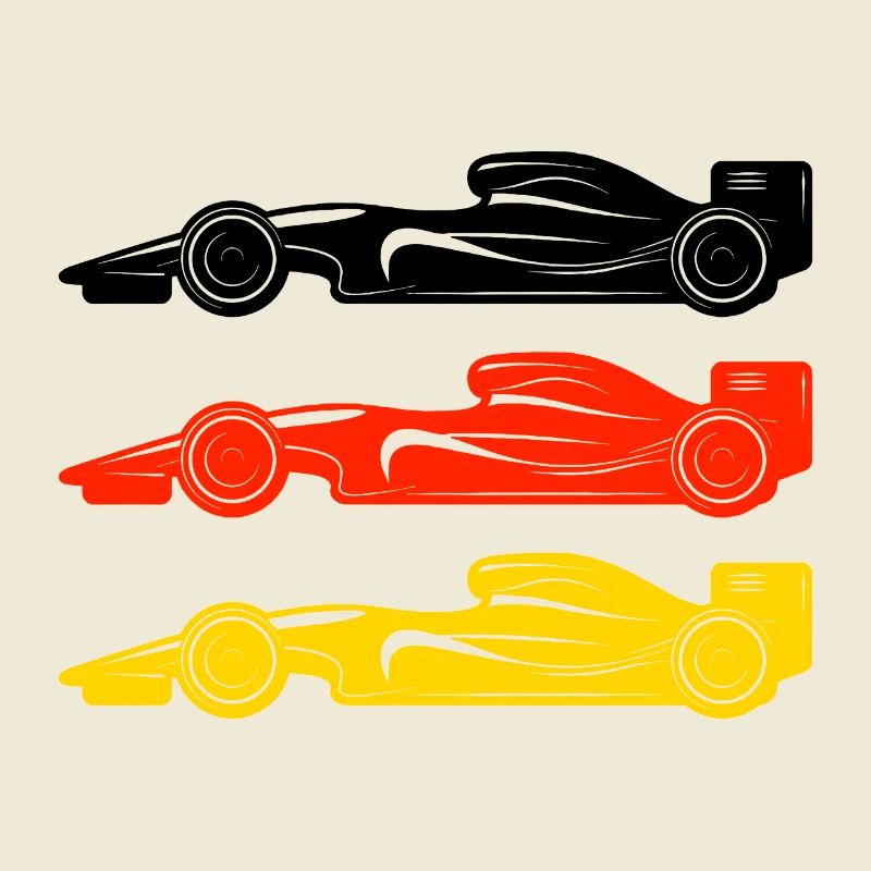 Drapeau de voiture de course de course de formule Allemagne
