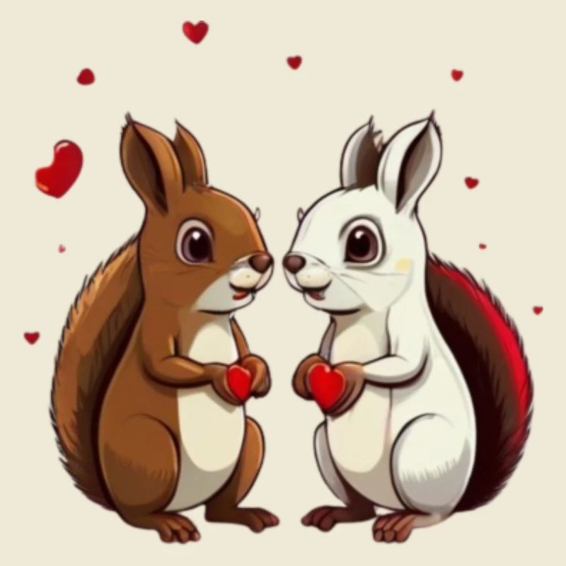 Twee eekhoorns