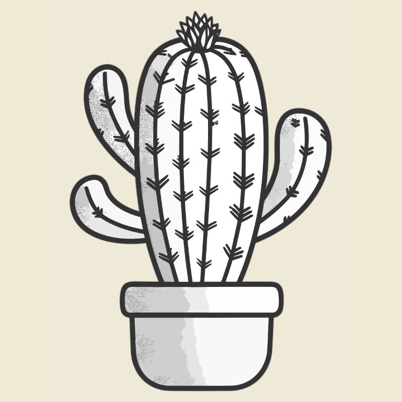Cactus drawing