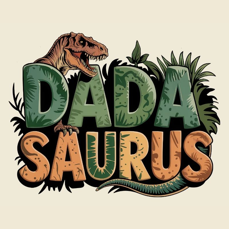 Dinosaurier Papa Saurus Geschenk Papa
