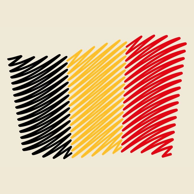 Drapeau De La Belgique / Tricolore (Scribble)