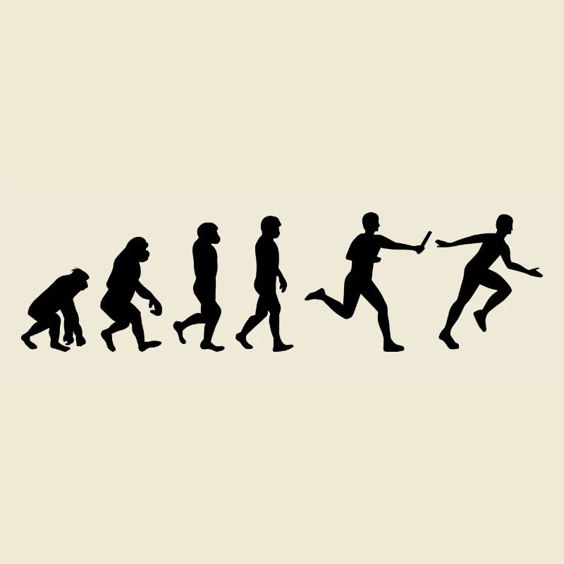 Staffellauf Athlet Leichtathletik Evolution