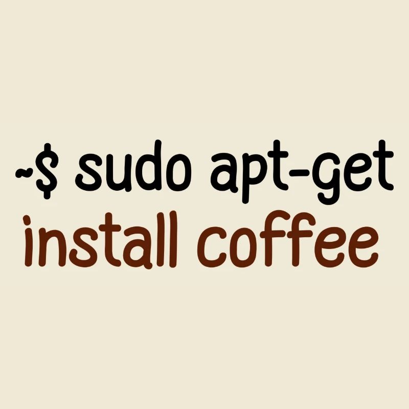 Kaffee Programmierer Tux Linux Coding Spruch