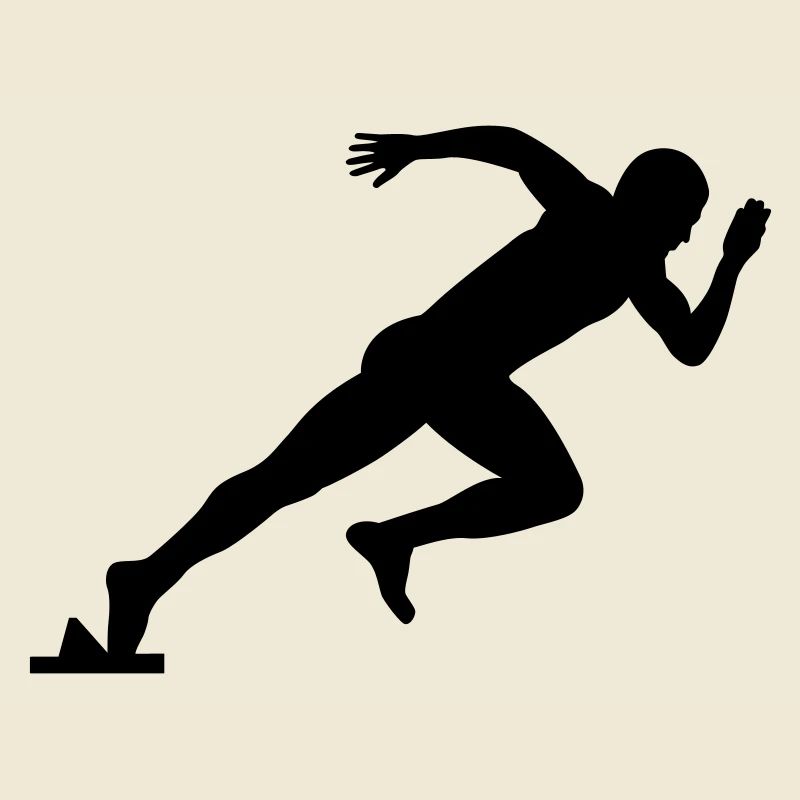 Leichtathletik Sprinter Motiv Geschenkidee
