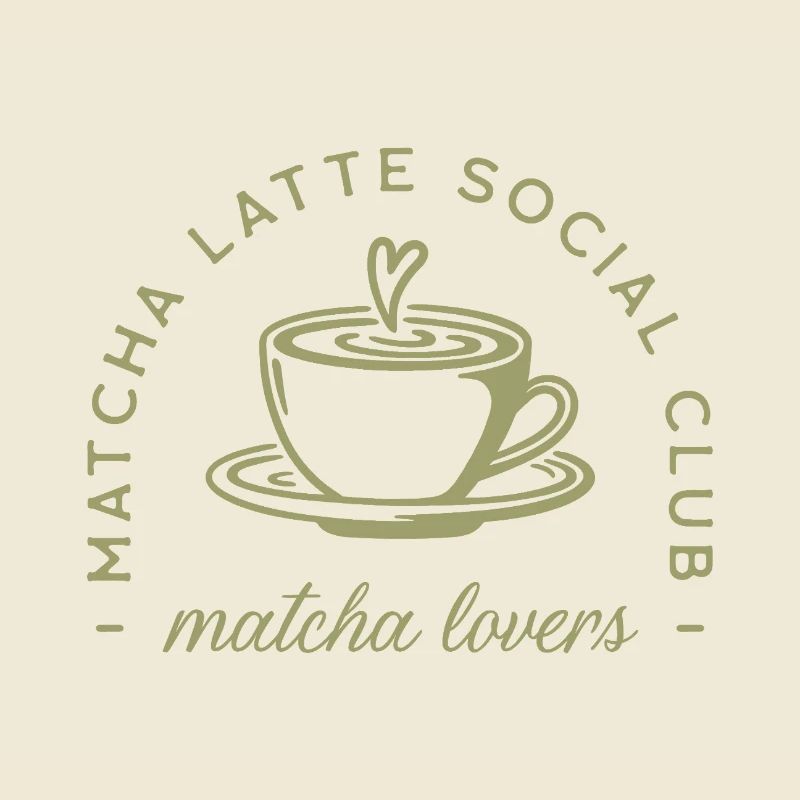 Matcha latte vert aesthetic
