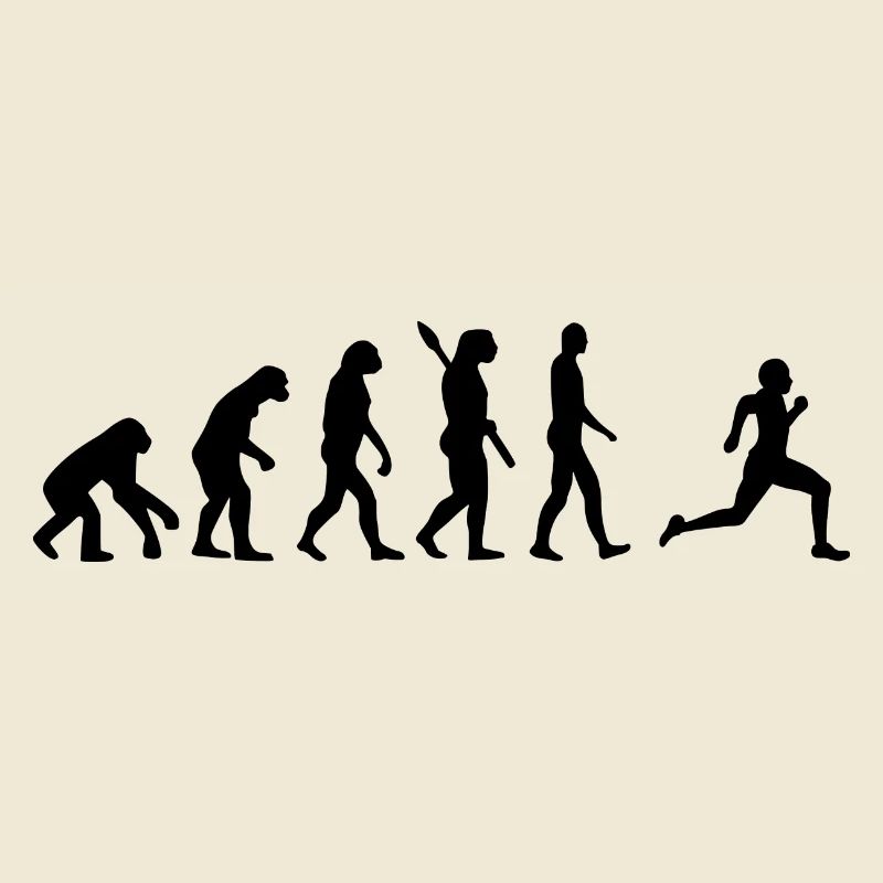Evolution Laufen Läufer Läuferin Joggen b