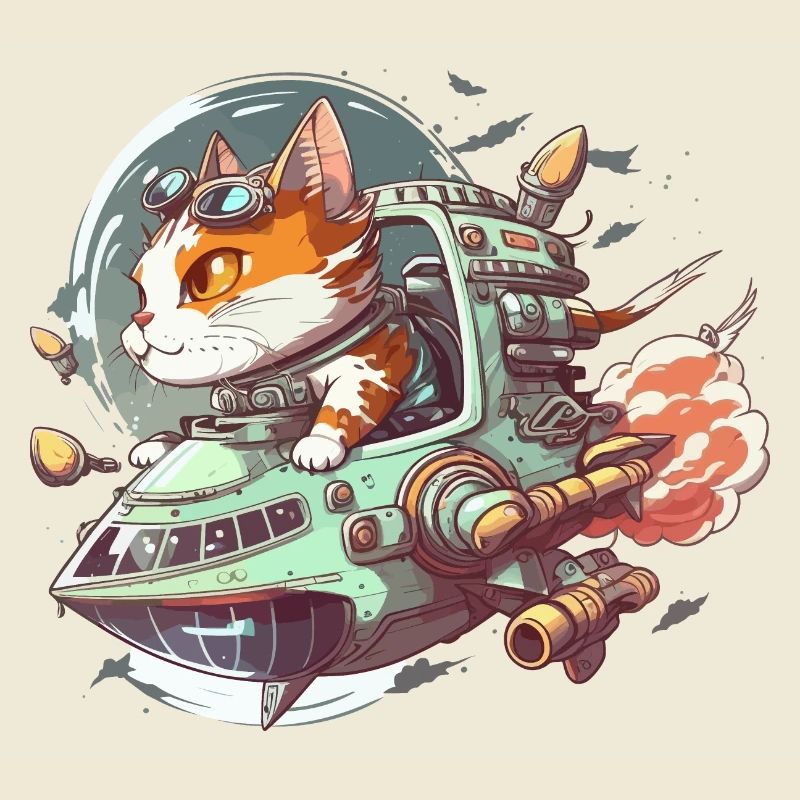 Commandant de chat cosmique