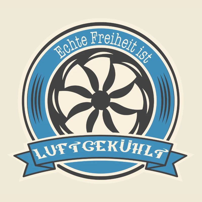 Oldtimer Luftgekühlter Boxermotor Spruch Freiheit