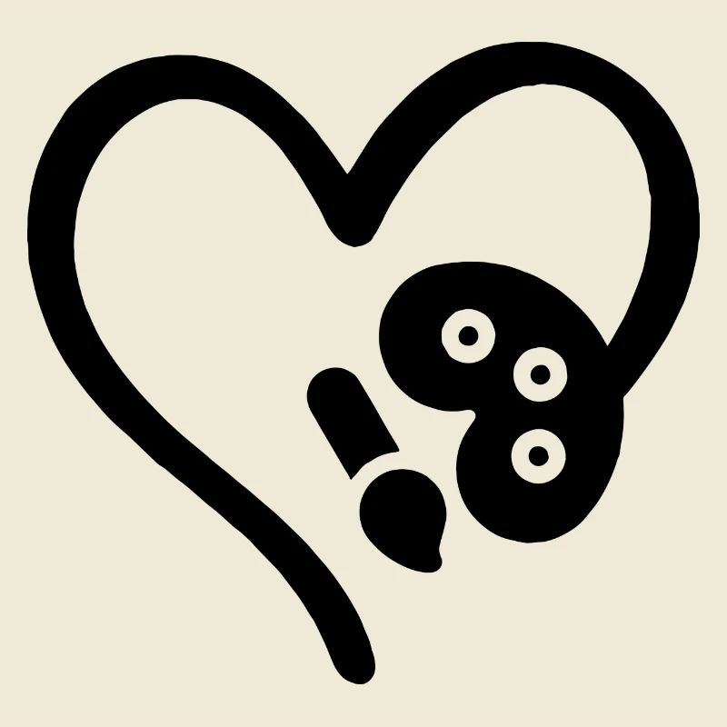Painter Heart Art Lovers