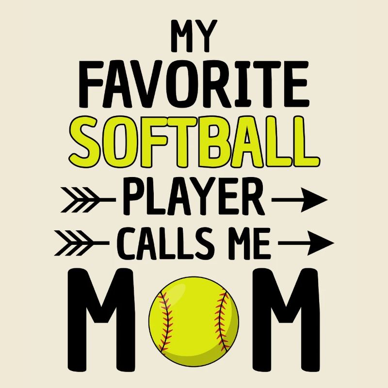 Softball Mama Spruch Softball Mutter