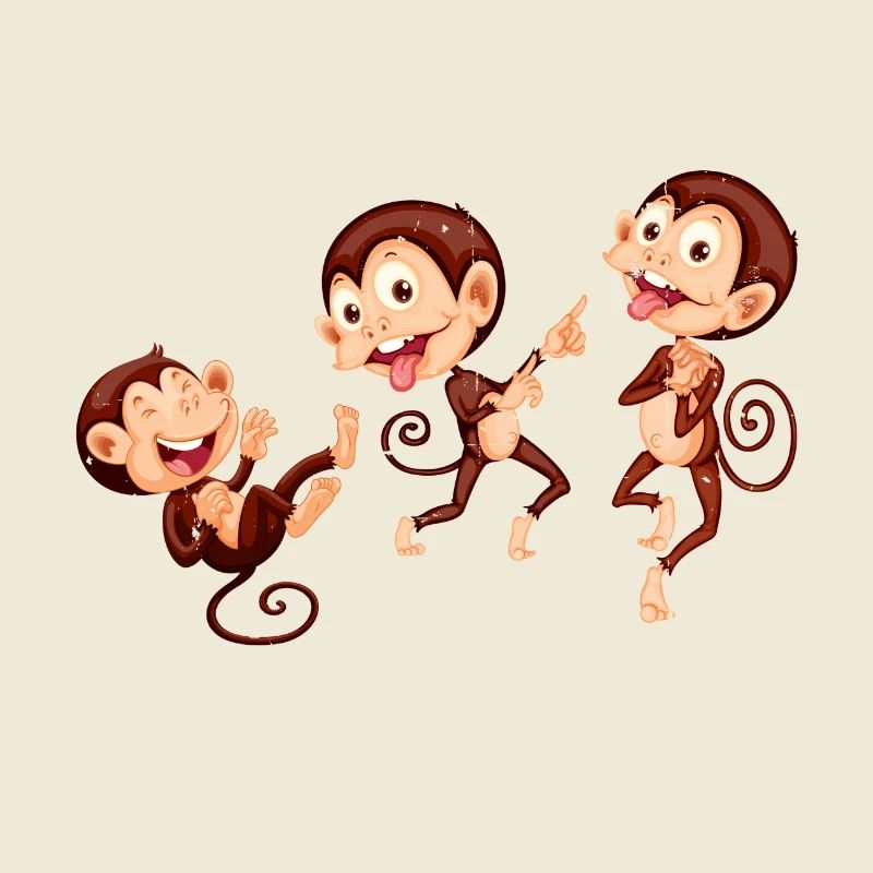 Three Monkeys. Three monkeys.