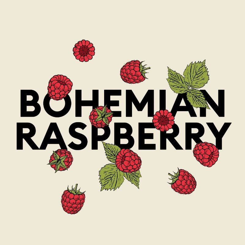 „bohemian raspberry“ Statement mit Himbeeren