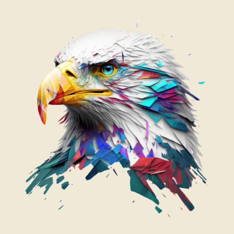 Mächtiger Adler: Ein modernes Ölbild