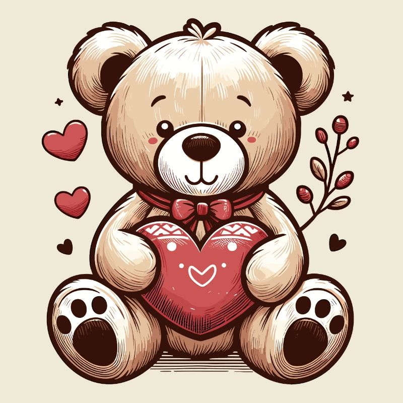 TEDDY BEAR, TEDDY BEAR, SOFT TOY, CUDDLE, SOFT HEART