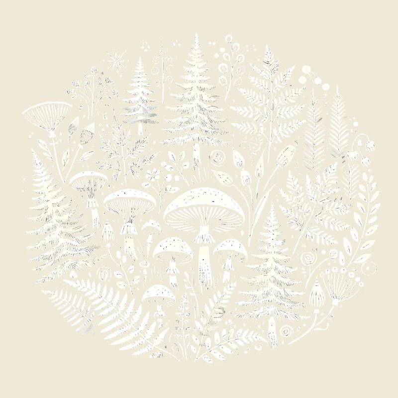 Illustration complexe de la nature de la forêt