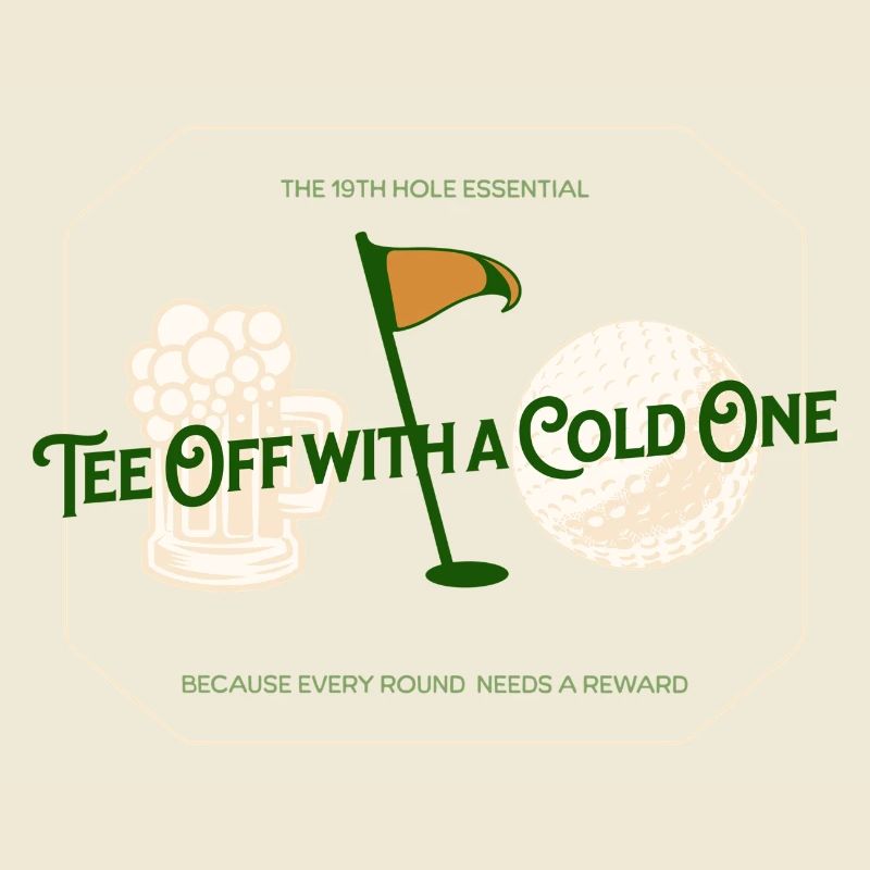Golf - Tee Off With A Cold One