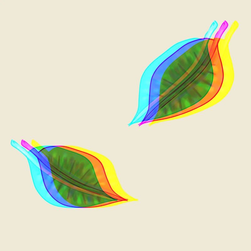 blätter blatt effekt 3d
