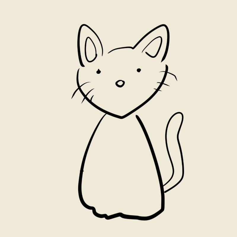 Katze Symbol Tier einfach